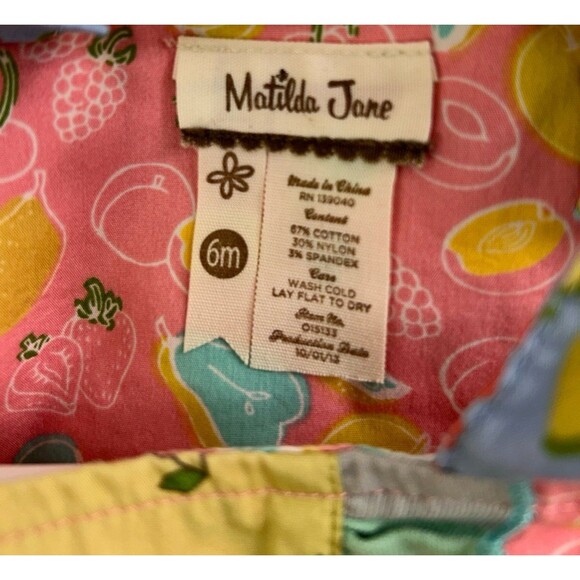 Matilda Jane 6M Little Lemon Bubble Romper - Picture 5 of 6